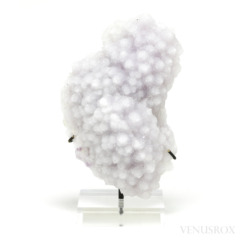 Amethyst with Clear Quartz Druzy Natural Cluster from Mexico mounted on bespoke stand | Venusrox