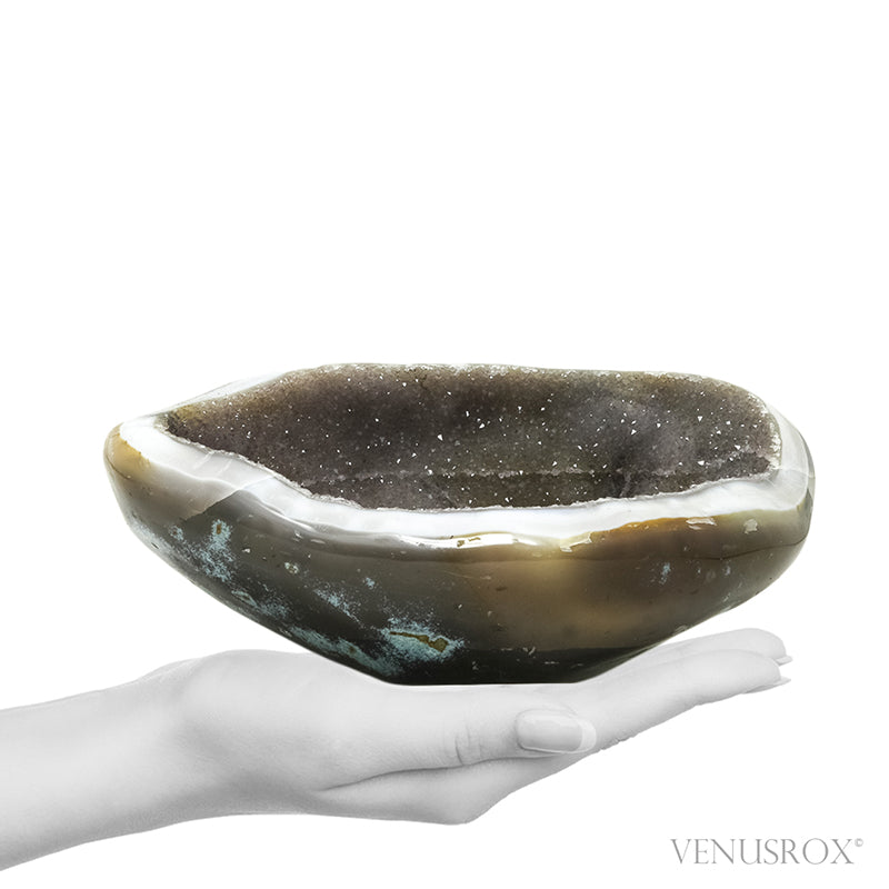 Amethyst with Agate Polished/Natural Cluster from Uruguay | Venusrox