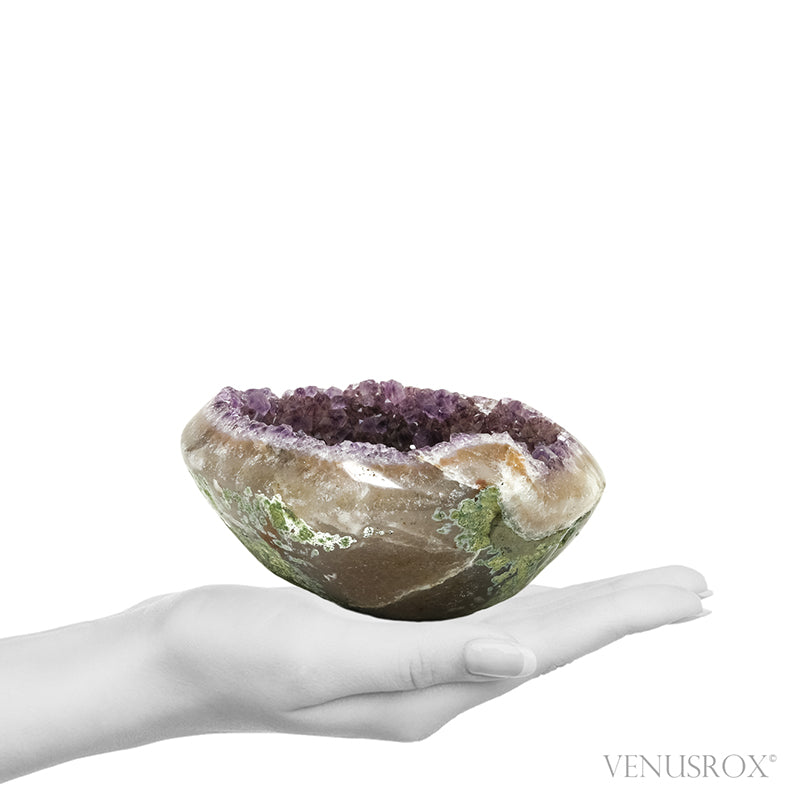 Amethyst with Quartz, Agate & Matrix Part Polished/Part Natural Cluster from Uruguay | Venusrox