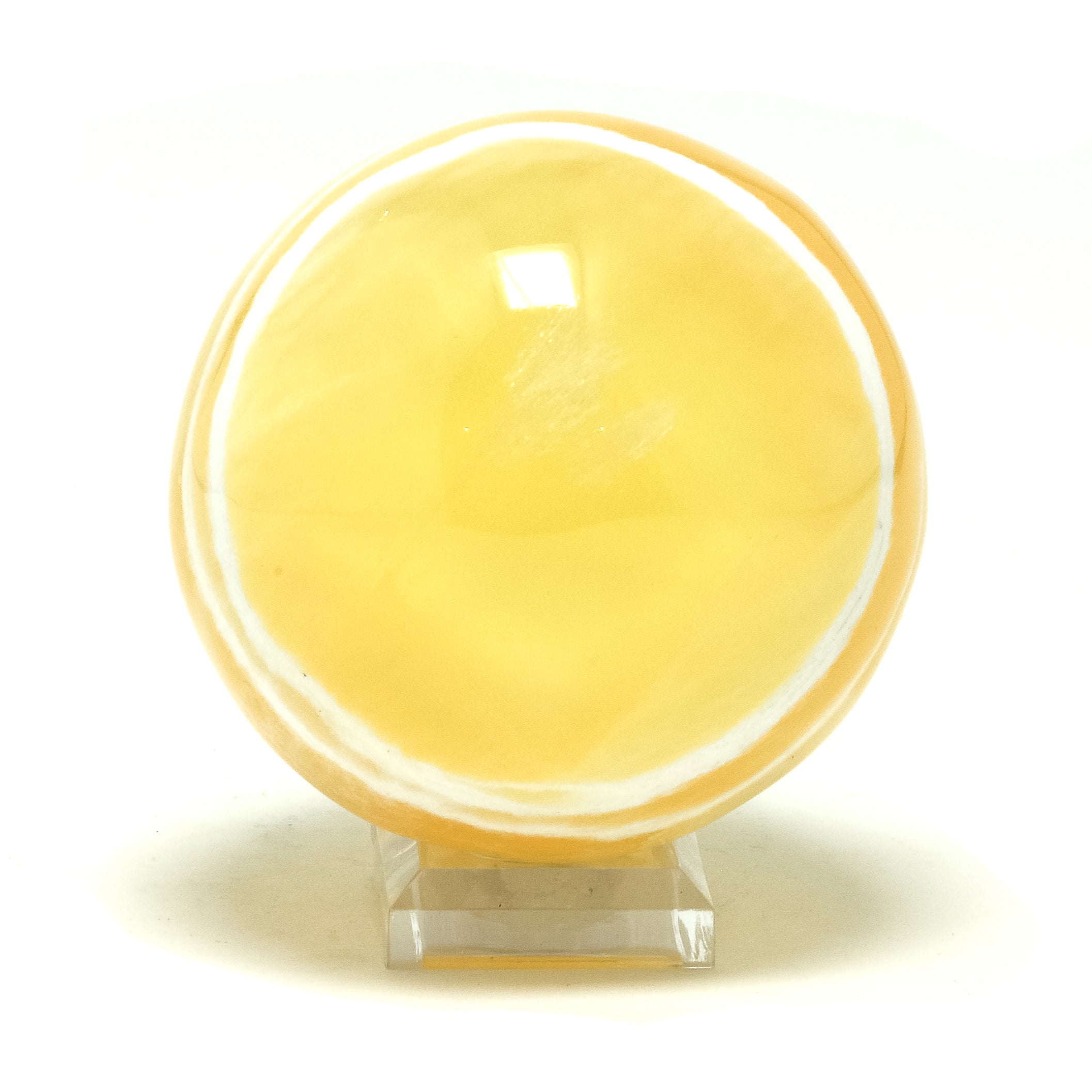 Orange Calcite Sphere from Utah, USA | Venusrox