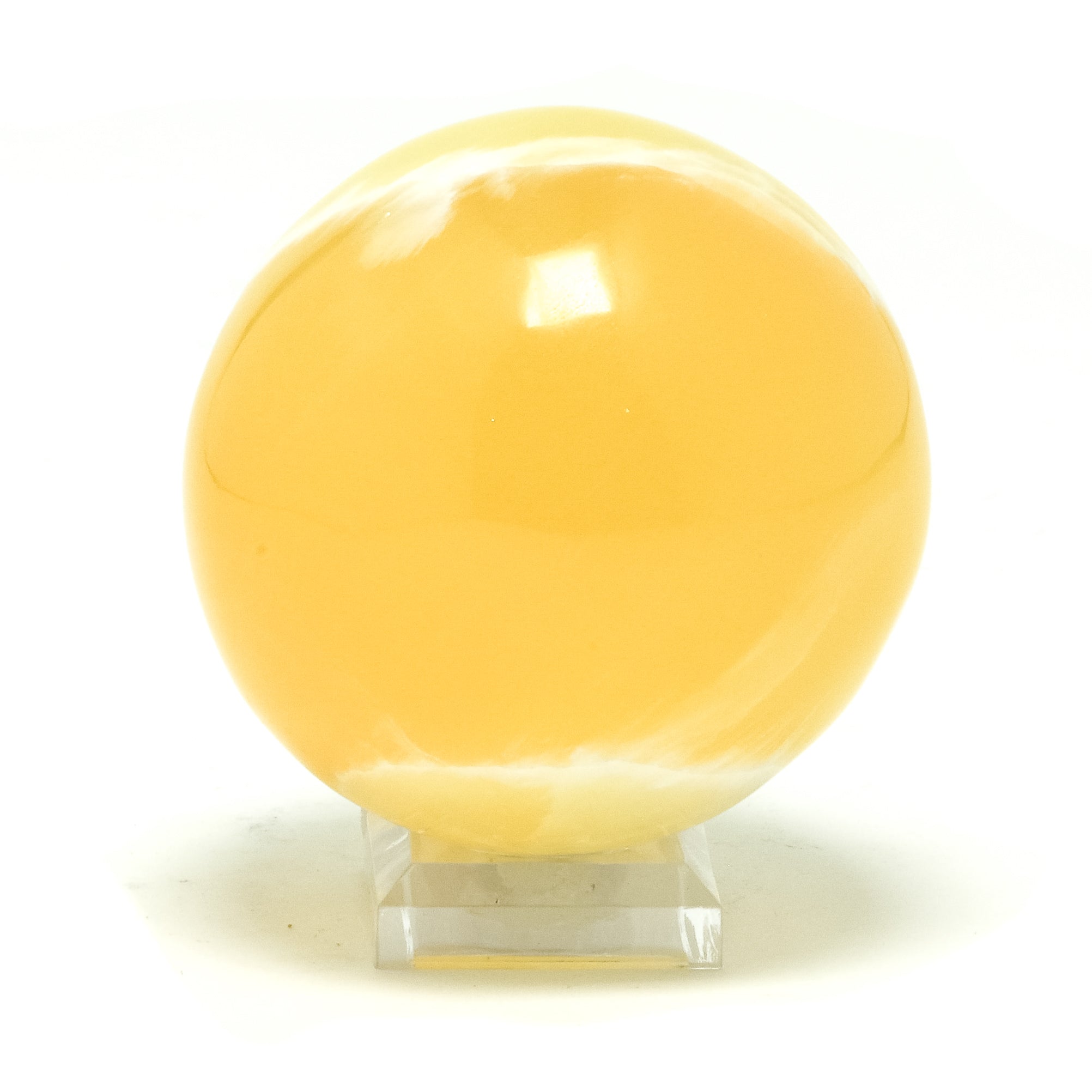 Orange Calcite Sphere from Utah, USA | Venusrox