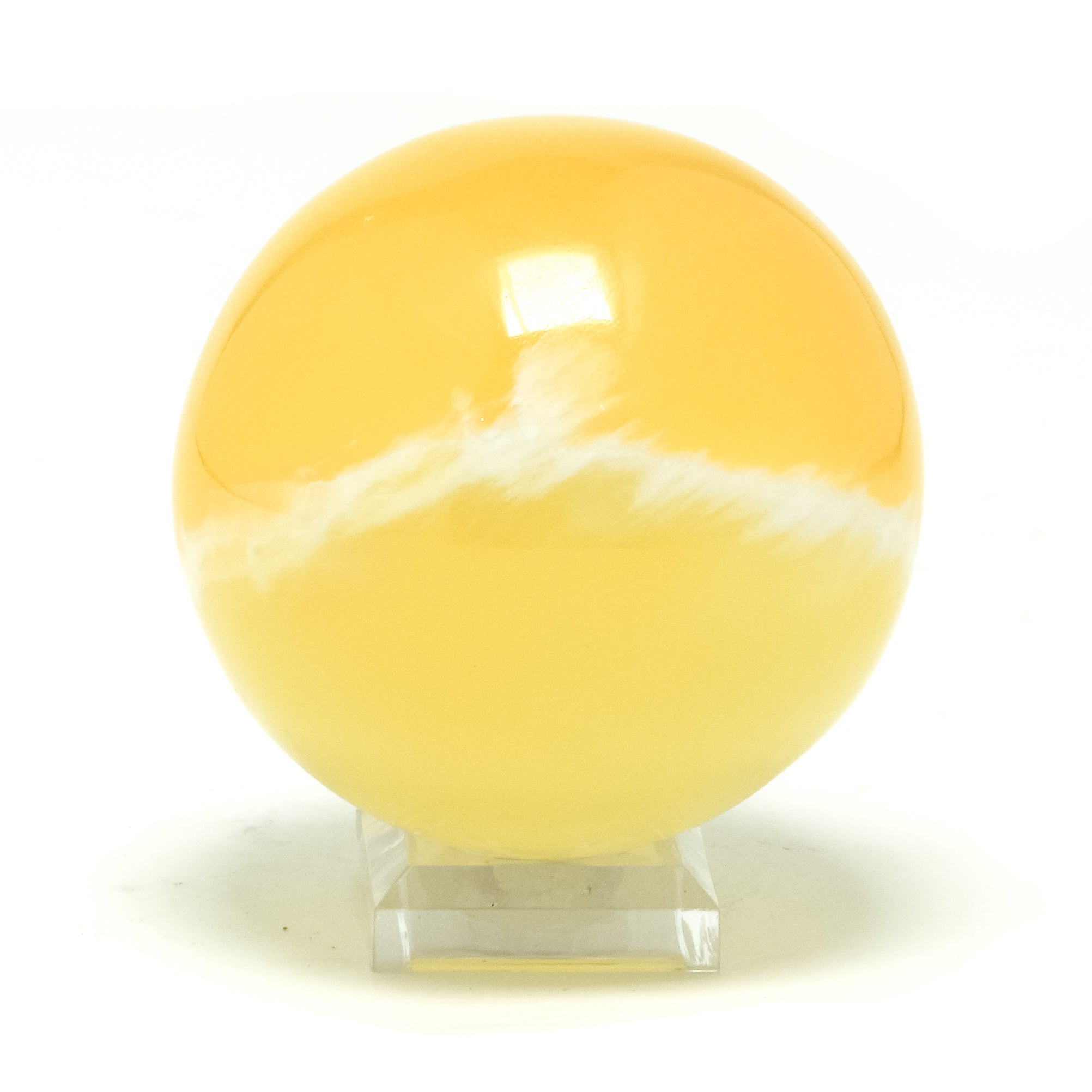 Orange Calcite Sphere from Utah, USA | Venusrox