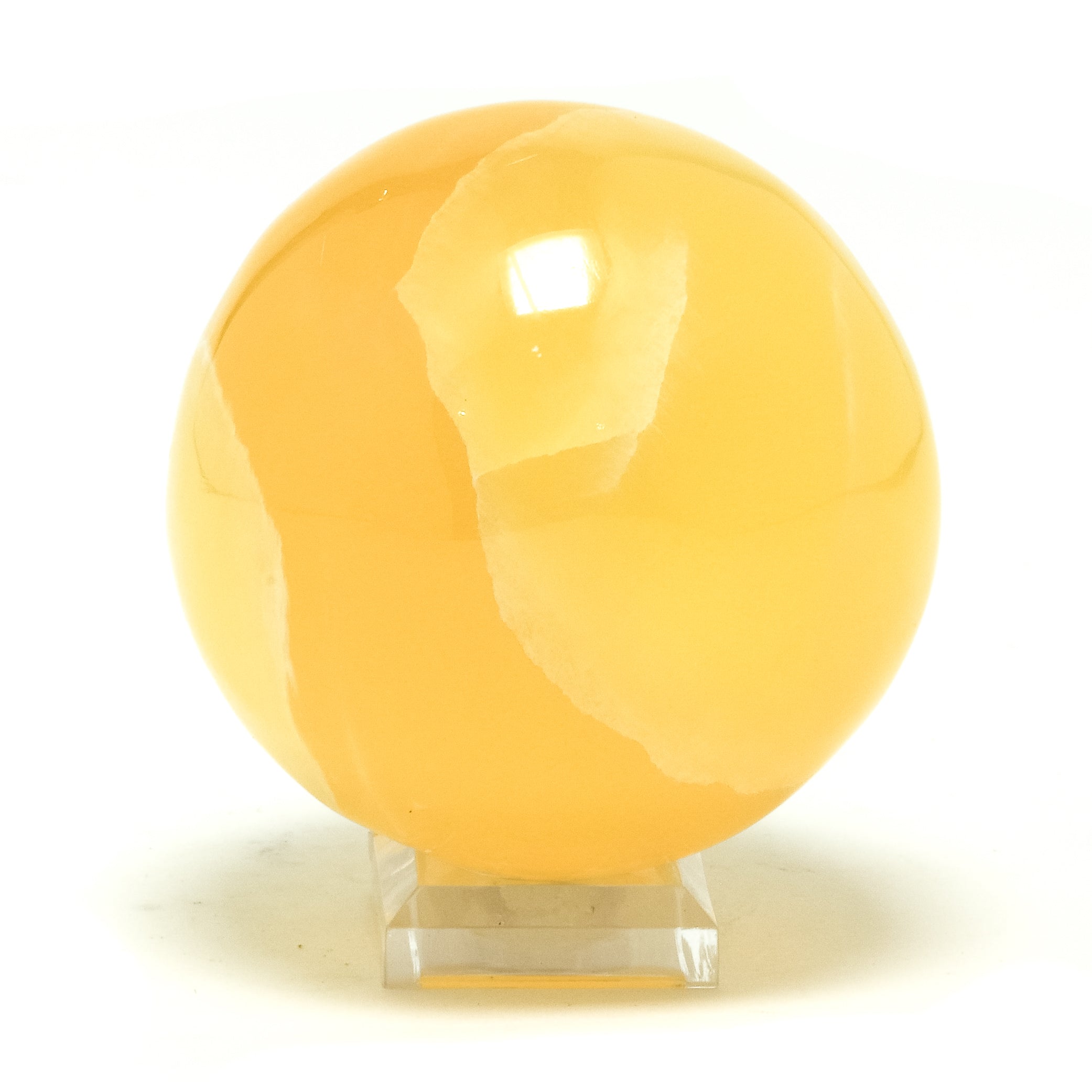 Orange Calcite Sphere from Utah, USA | Venusrox