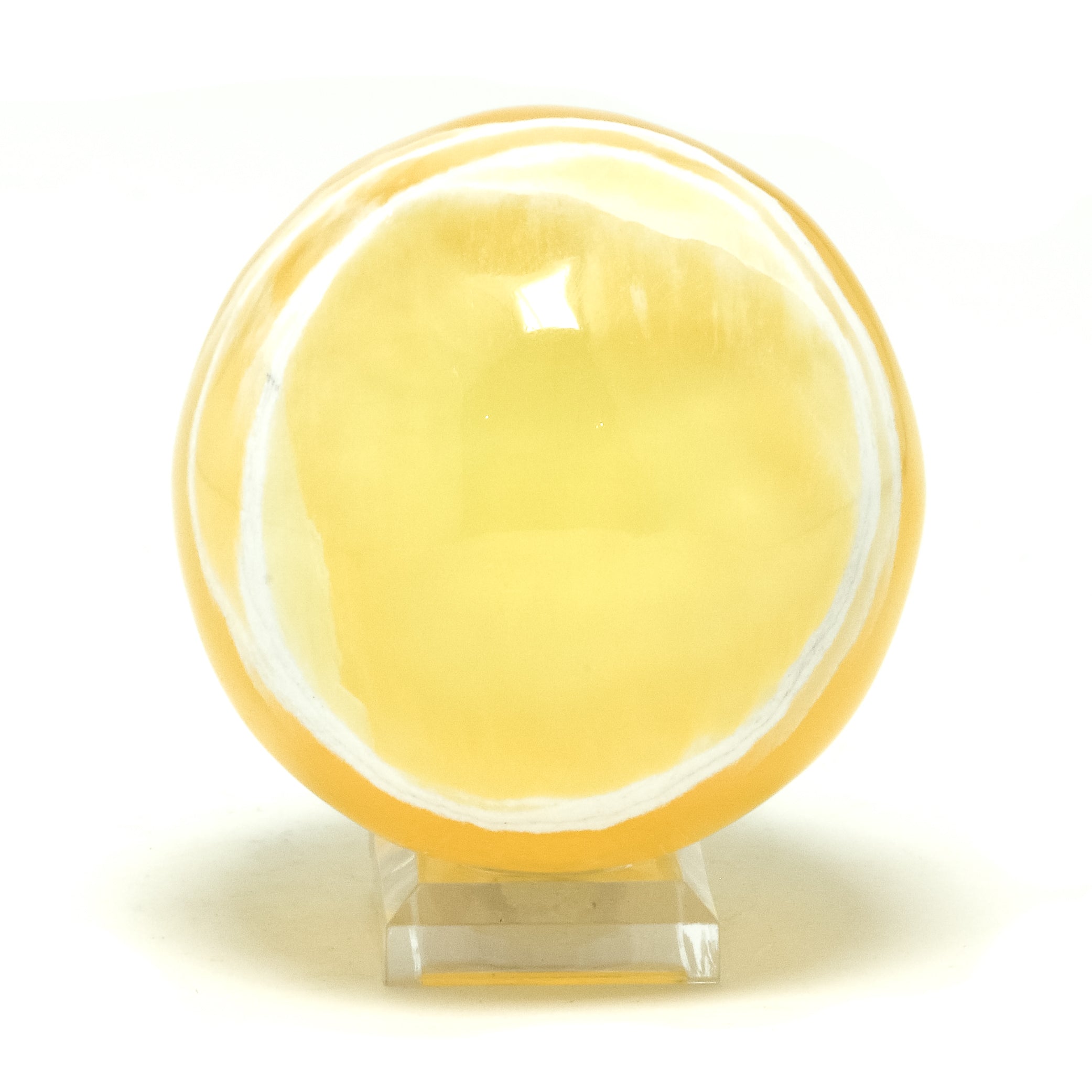 Orange Calcite Sphere from Utah, USA | Venusrox