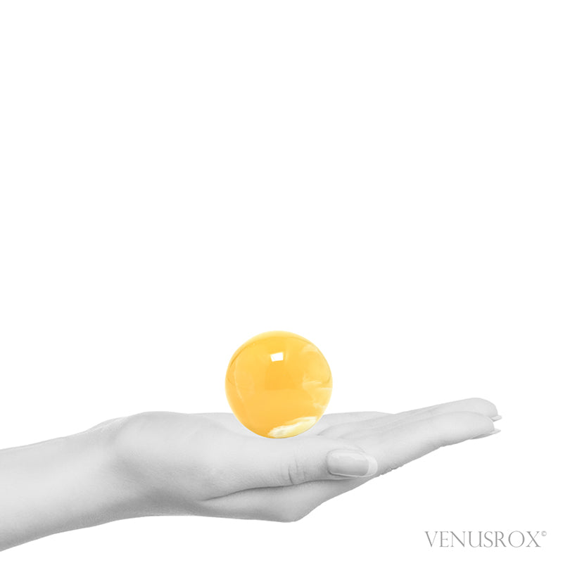 Orange Calcite Sphere from Utah, USA | Venusrox