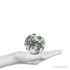Pyrite in Quartz Polished Sphere from Peru | Venusrox