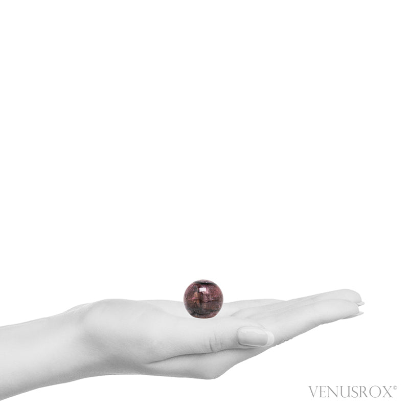 Rubellite (Red Tourmaline) Polished Sphere from Russia | Venusrox