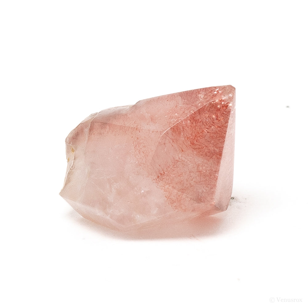 Strawberry Quartz Part Polished/Part Natural Point from Shymkent Region, Kazakhstan | Venusrox