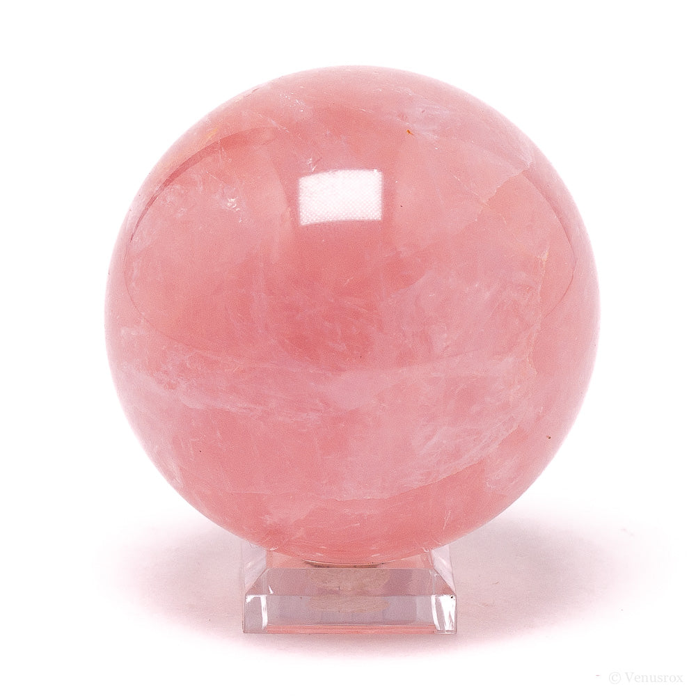 Rose Quartz Polished Sphere from Brazil | Venusrox