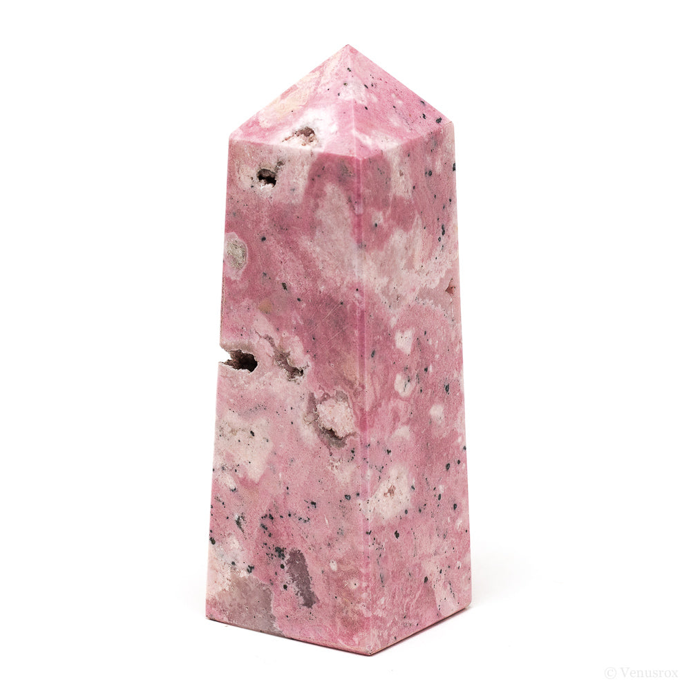 Rhodonite with Quartz Polished Point from Peru | Venusrox