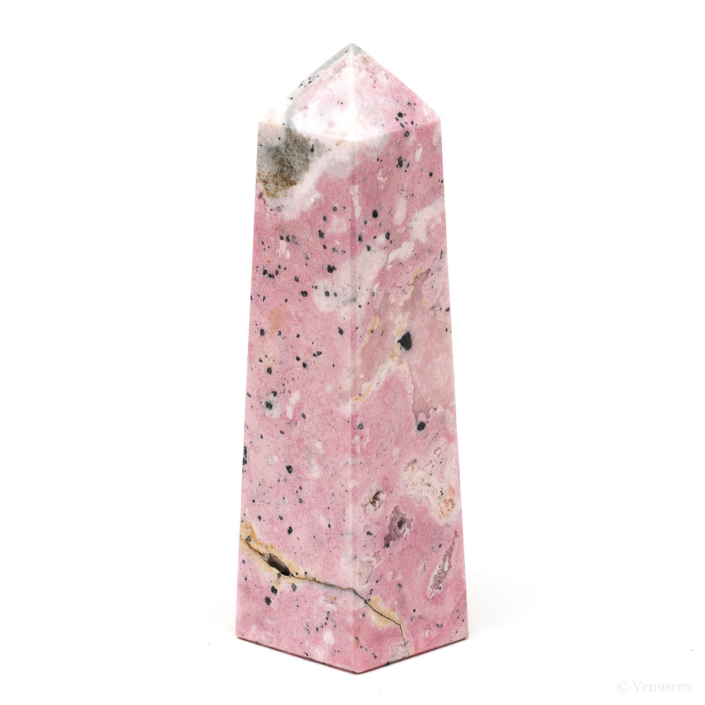 Rhodonite with Quartz Polished Point from Peru | Venusrox