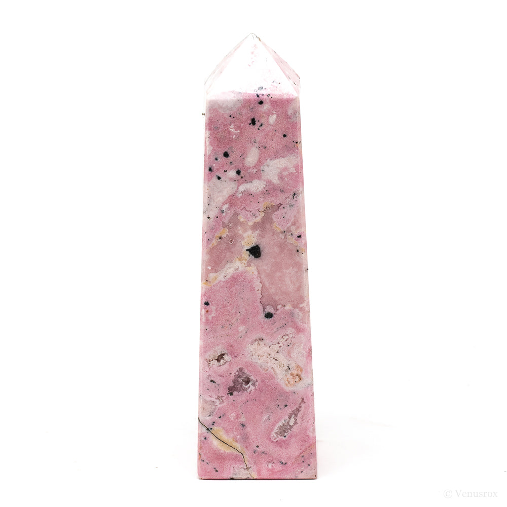 Rhodonite with Quartz Polished Point from Peru | Venusrox