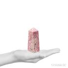 Rhodonite with Quartz Polished Point from Peru | Venusrox