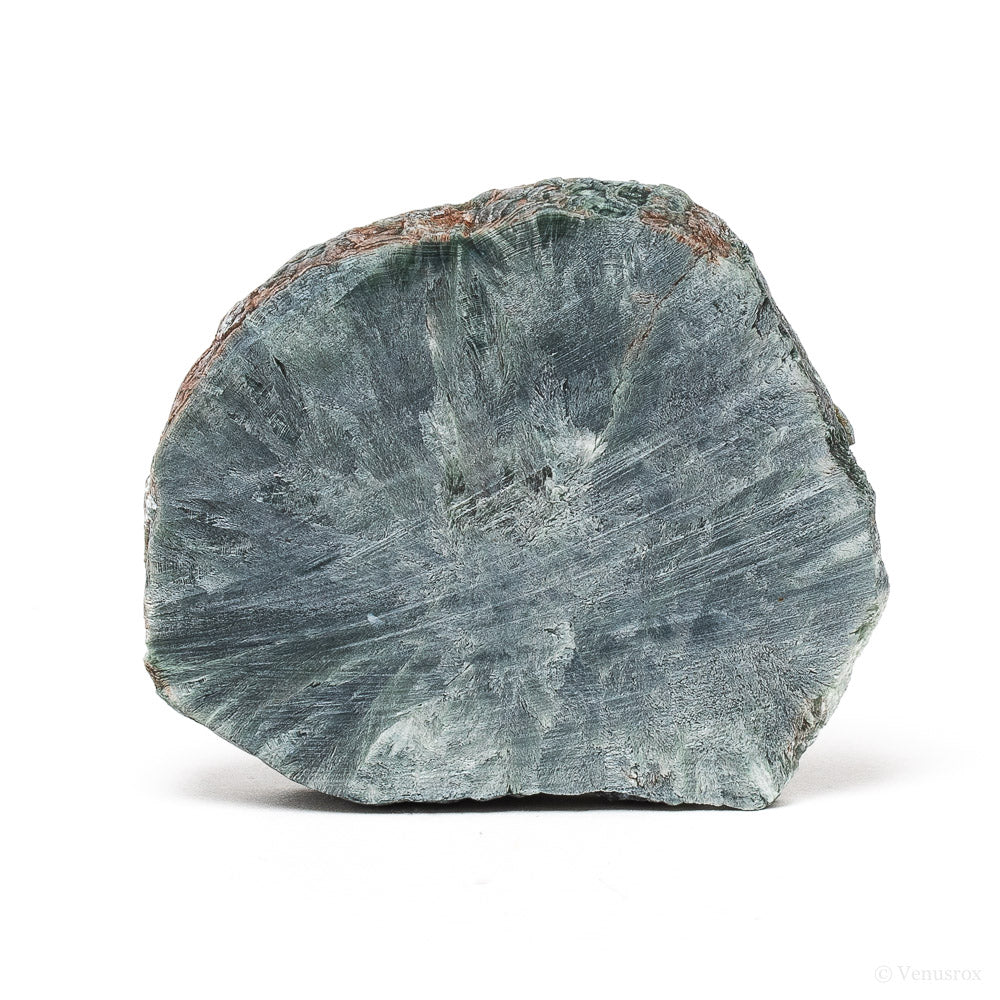 Seraphinite Polished/Natural Slice from the Korshunovskoye Iron Scary Deposit, Irkutskaya Oblast, Siberia, Russia | Venusrox