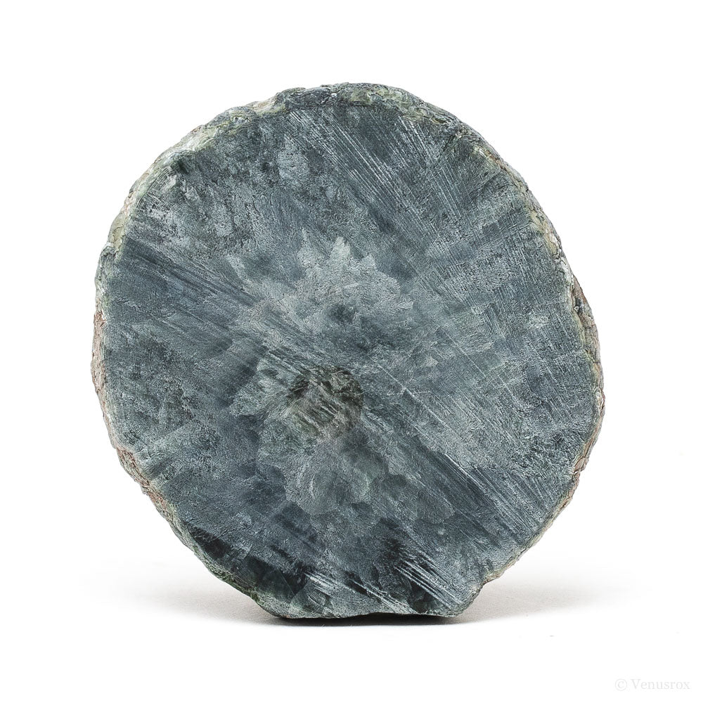 Seraphinite Polished/Natural Slice from the Korshunovskoye Iron Scary Deposit, Irkutskaya Oblast, Siberia, Russia | Venusrox