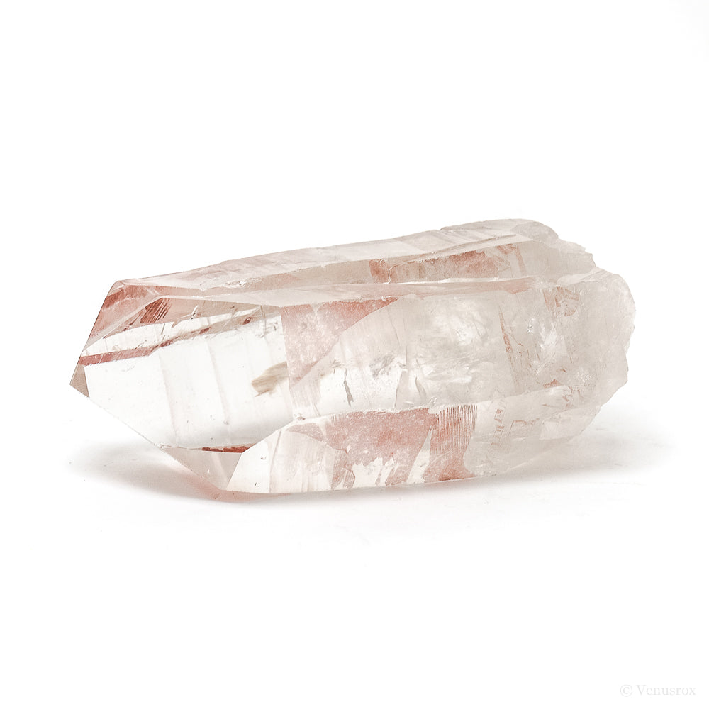 Lemurian Quartz with Hematite Part Polished/Part Natural Point from Brazil | Venusrox