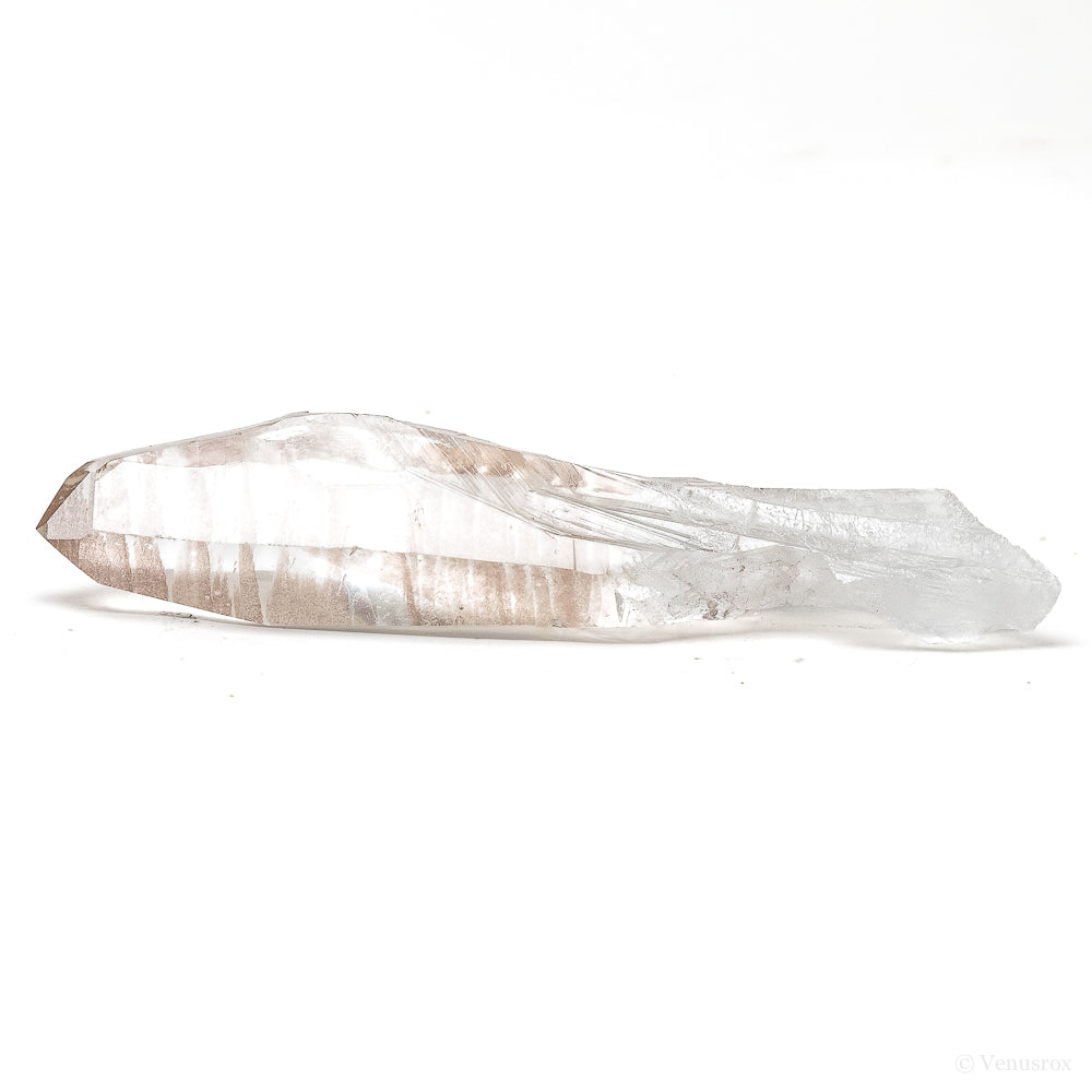 Lemurian Quartz with Hematite Part Polished/Part Natural Point from Brazil | Venusrox