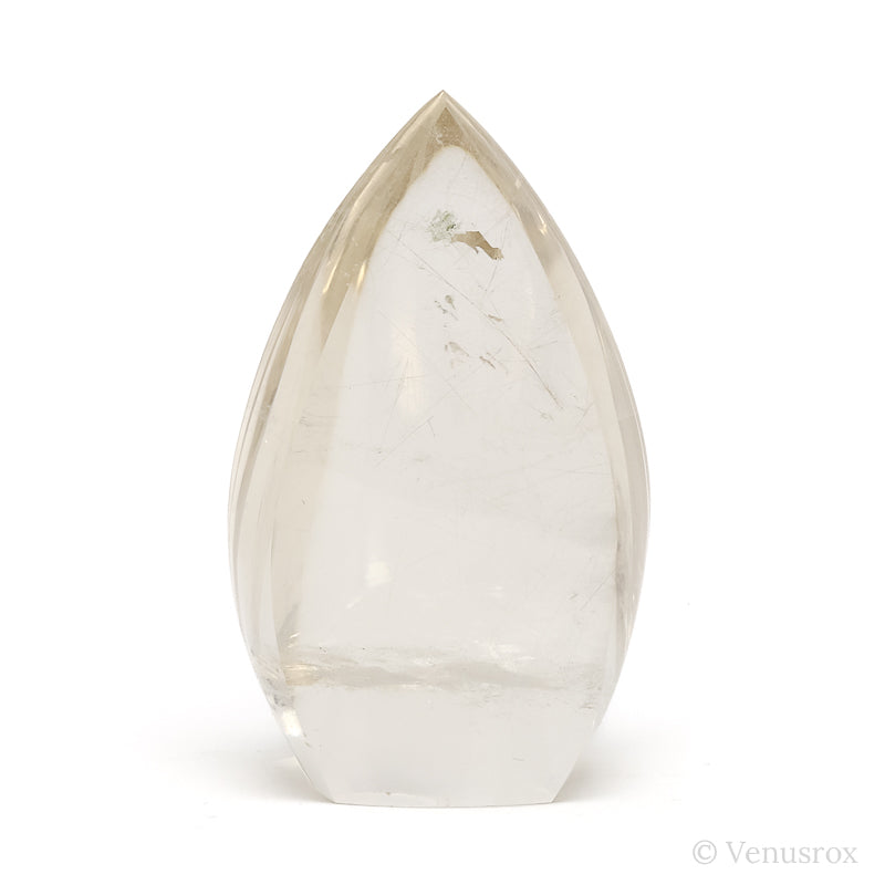 Rutilated Natural Citrine Polished Flame from Brazil | Venusrox