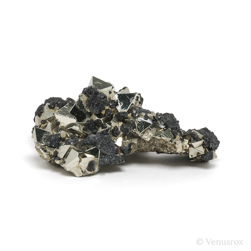 Pyrite with Sphalerite Natural Cluster from the Huanzala Mine, Huallanca District, Dos de Mayo Province, Huánuco Department, Peru | Venusrox