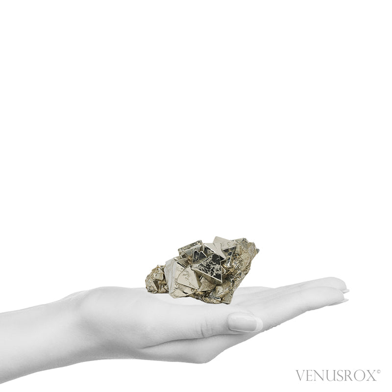 Pyrite Natural Cluster from the Huanzala Mine, Huallanca District, Dos de Mayo Province, Huánuco Department, Peru | Venusrox