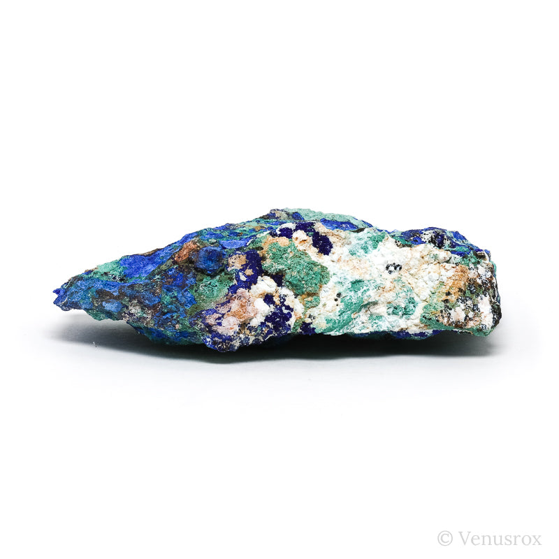 Azurite, Malachite & Aragonite on Matrix Natural Crystal from the Lavrion District, Attica Prefecture, Greece | Venusrox