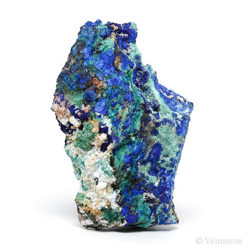 Azurite, Malachite & Aragonite on Matrix Natural Crystal from the Lavrion District, Attica Prefecture, Greece | Venusrox