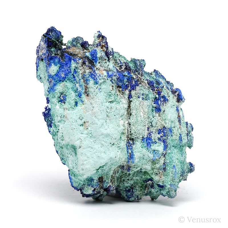 Azurite, Malachite & Aragonite on Matrix Natural Crystal from the Lavrion District, Attica Prefecture, Greece | Venusrox
