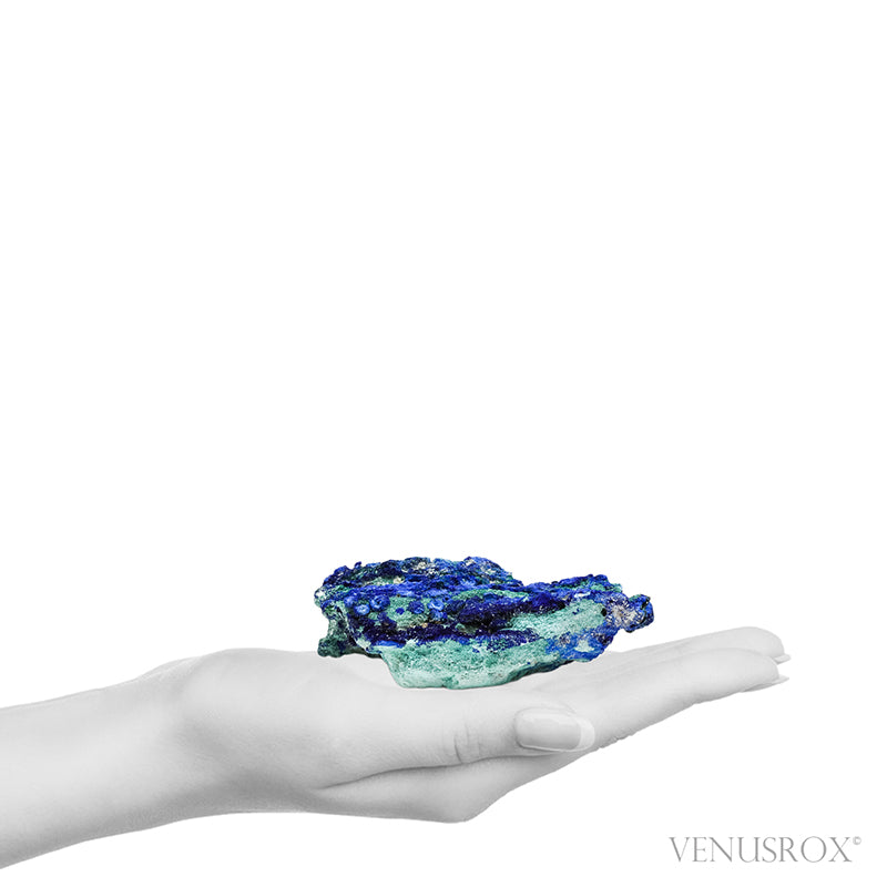 Azurite, Malachite & Aragonite on Matrix Natural Crystal from the Lavrion District, Attica Prefecture, Greece | Venusrox