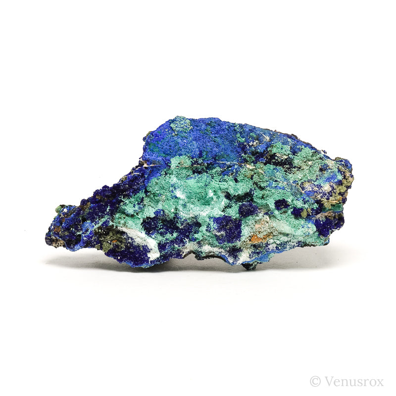 Azurite, Malachite & Aragonite on Matrix Natural Crystal from the Lavrion District, Attica Prefecture, Greece | Venusrox