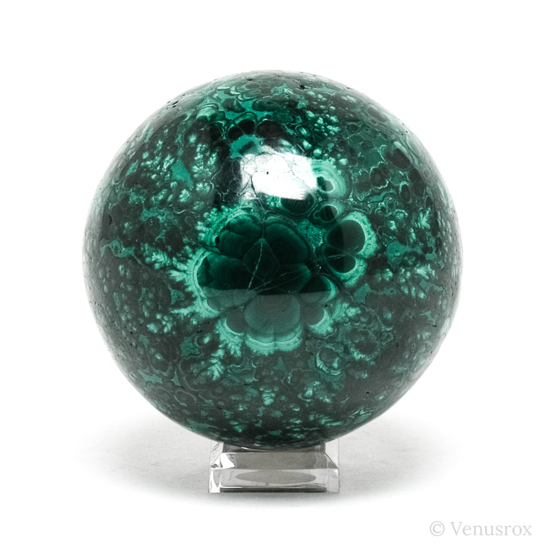 Malachite Polished Sphere from the Democratic Republic of Congo | Venusrox