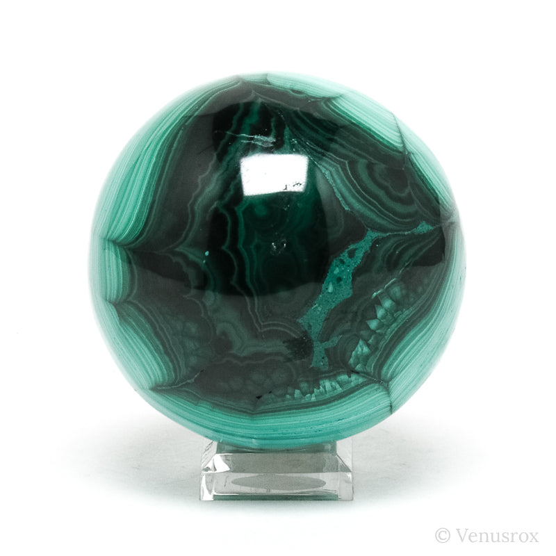 Malachite Polished Sphere from the Democratic Republic of Congo | Venusrox