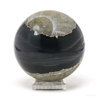 Amethyst with Agate Geode Sphere from Brazil | Venusrox