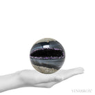 Amethyst with Agate Geode Sphere from Brazil | Venusrox