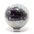 Amethyst with Agate & Chromium Geode Sphere  | Venusrox