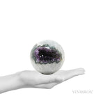 Amethyst with Agate & Chromium Geode Sphere  | Venusrox