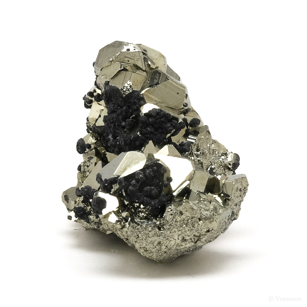 Pyrite with Sphalerite Natural Cluster from the Huanzala Mine, Huallanca District, Dos de Mayo Province, Huánuco Department, Peru | Venusrox