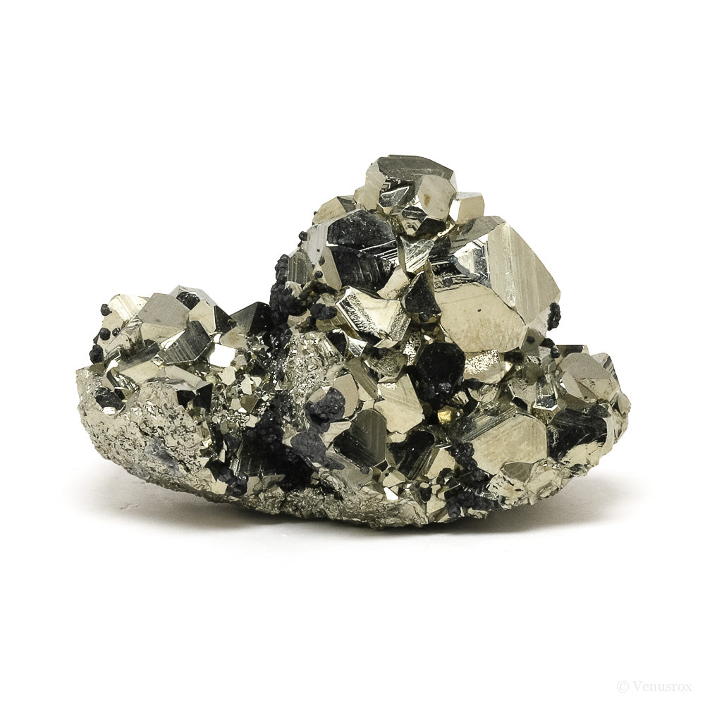 Pyrite with Sphalerite Natural Cluster from the Huanzala Mine, Huallanca District, Dos de Mayo Province, Huánuco Department, Peru | Venusrox