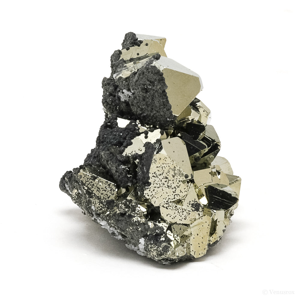Pyrite with Sphalerite Natural Cluster from the Huanzala Mine, Huallanca District, Dos de Mayo Province, Huánuco Department, Peru | Venusrox
