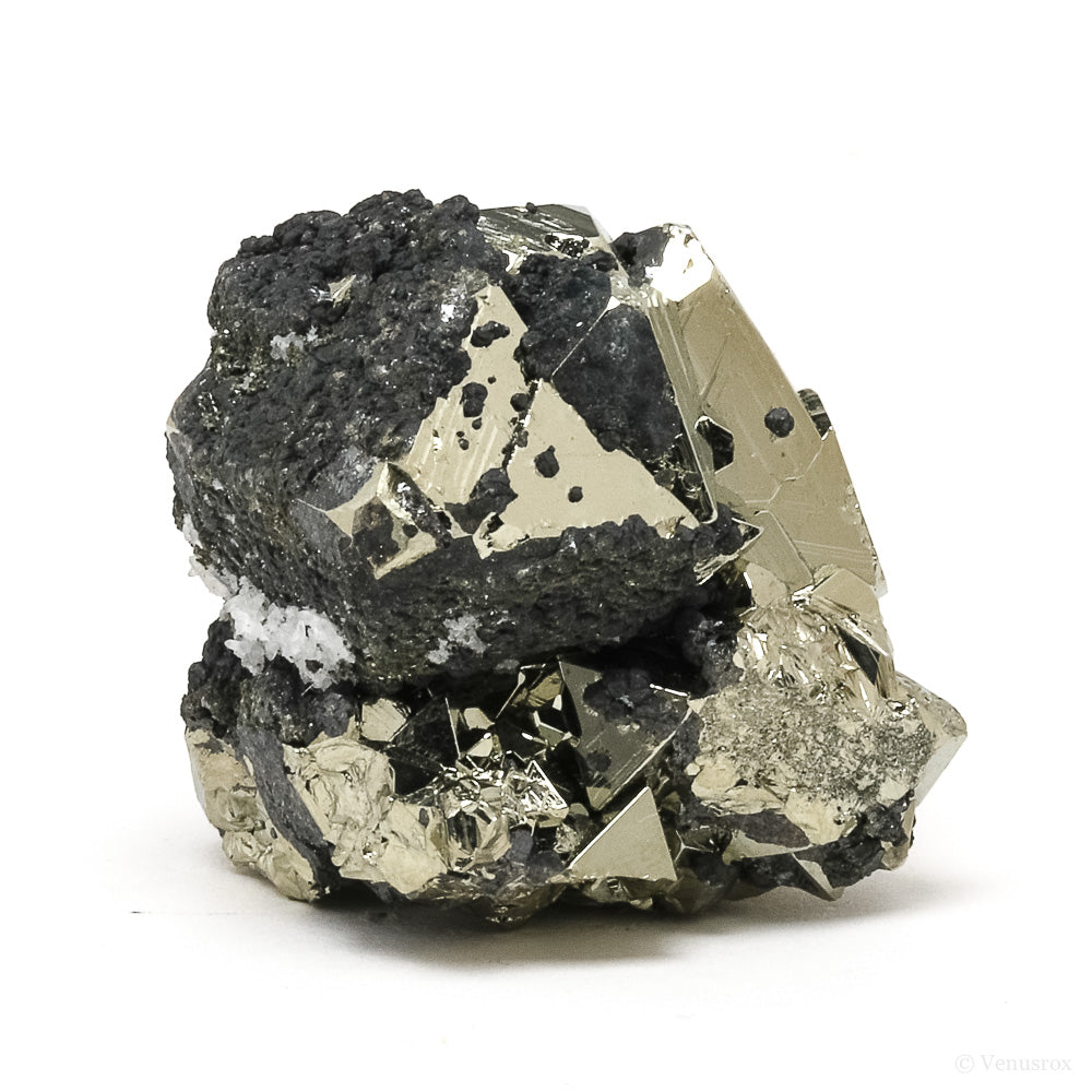 Pyrite with Sphalerite Natural Cluster from the Huanzala Mine, Huallanca District, Dos de Mayo Province, Huánuco Department, Peru | Venusrox