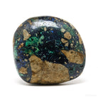 Azurite and Malachite in Matrix Polished Crystal from Huancavelica, Peru | Venusrox