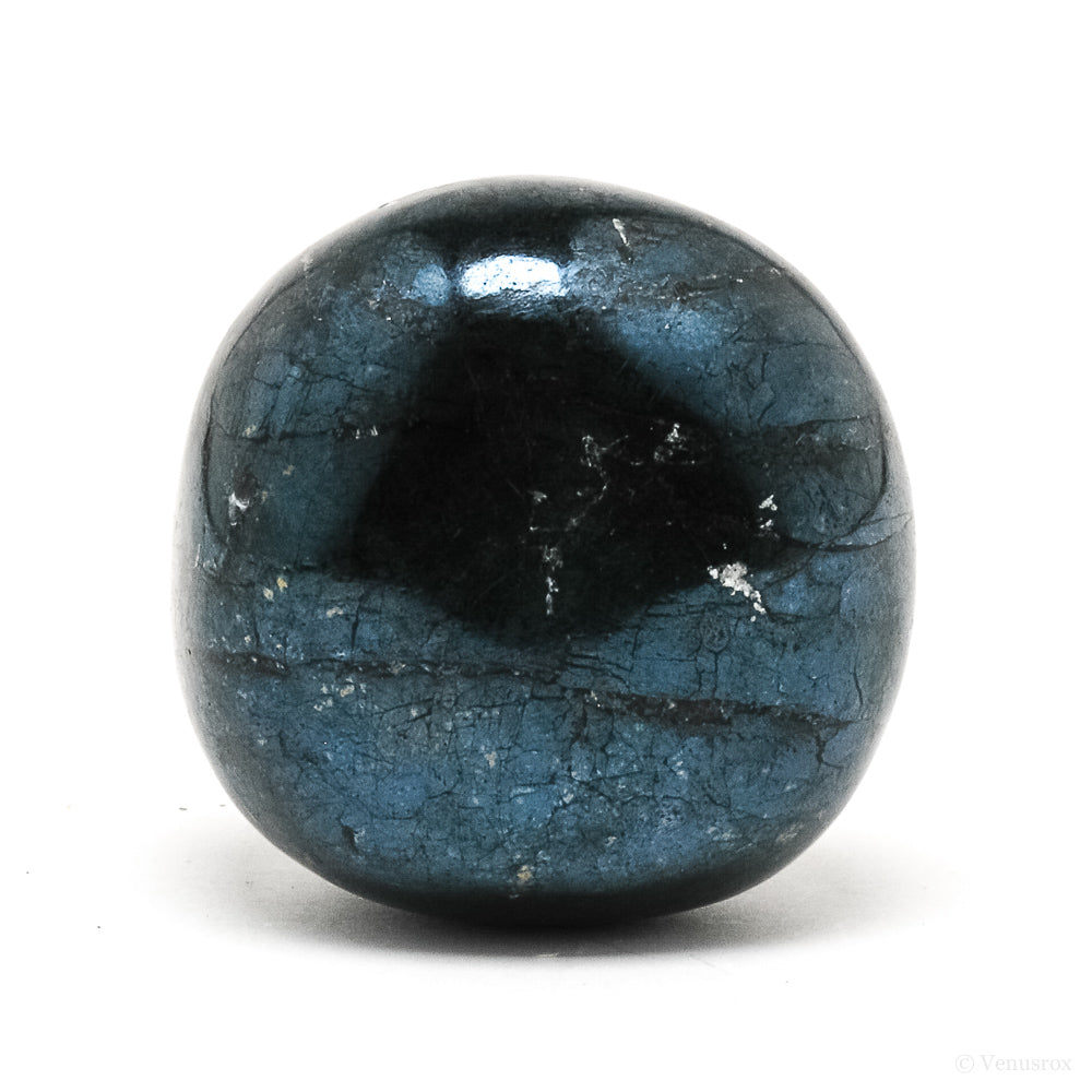 Covellite with Pyrite Polished Crystal from Peru | Venusrox