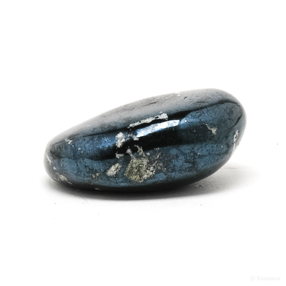 Covellite with Pyrite Polished Crystal from Peru | Venusrox