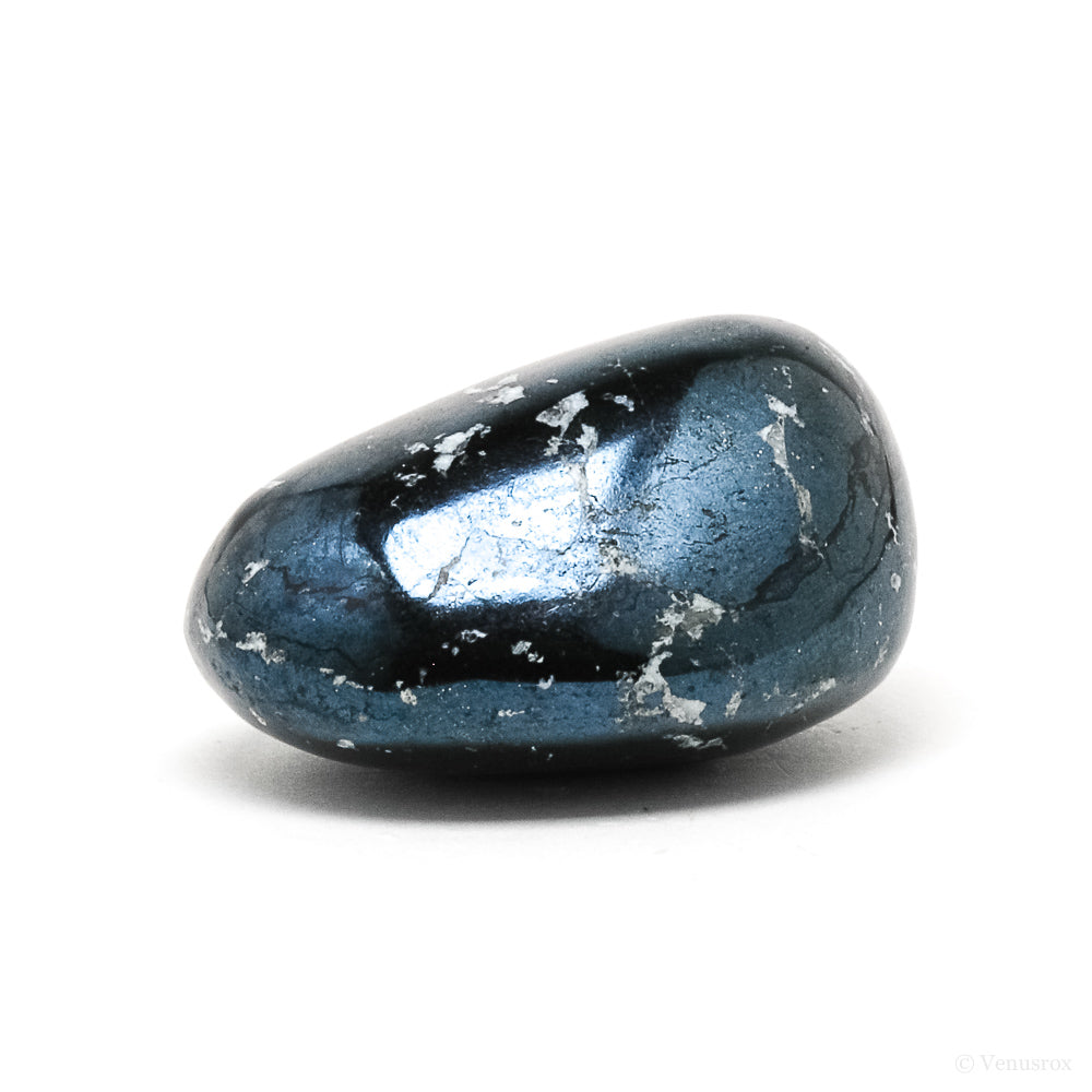 Covellite with Pyrite Polished Crystal from Peru | Venusrox
