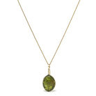 Peridot Polished Sphere Pendant from the Kaghan Valley, Pakistan | Venusrox