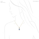 Natural Dumortierite in Quartz Crystal Pendant from the Vaca Morte Mine, Bahia, Brazil | Venusrox