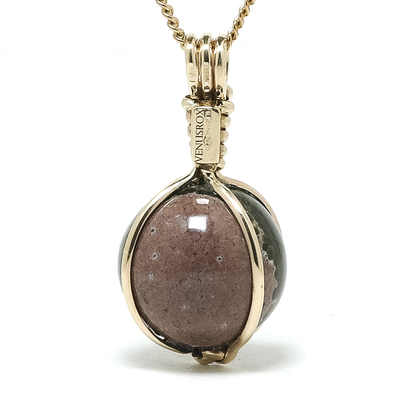 Ocean Jasper Sphere Pendant from Madagascar | Venusrox