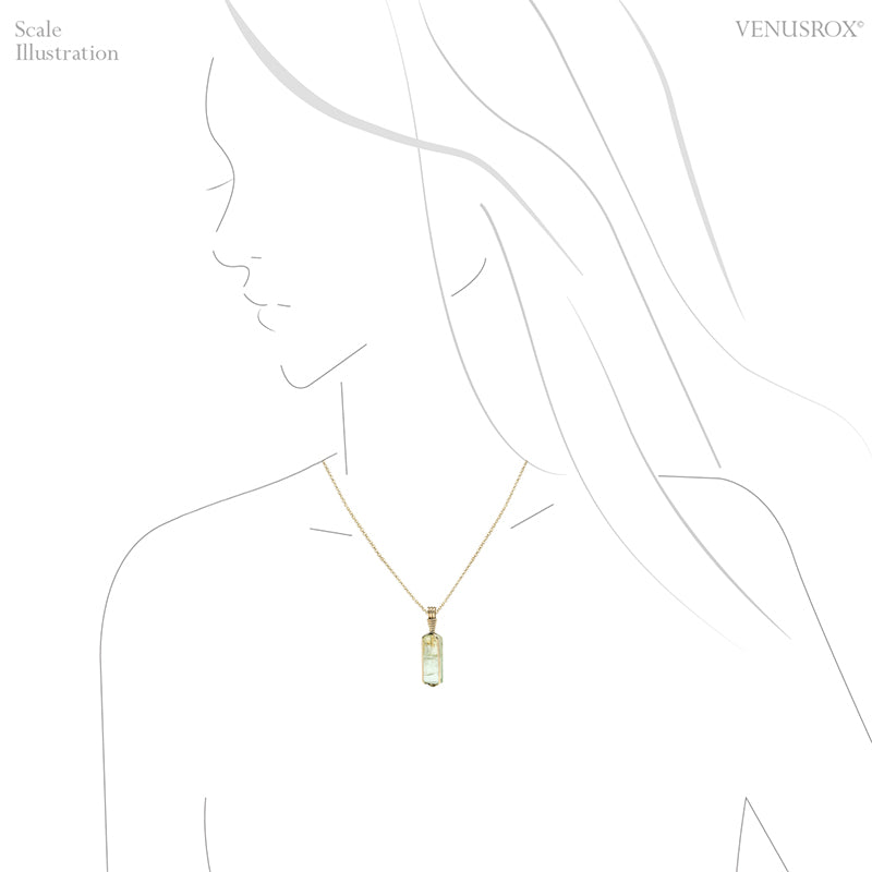 Aquamarine Polished Crystal Pendant from Russia | Venusrox