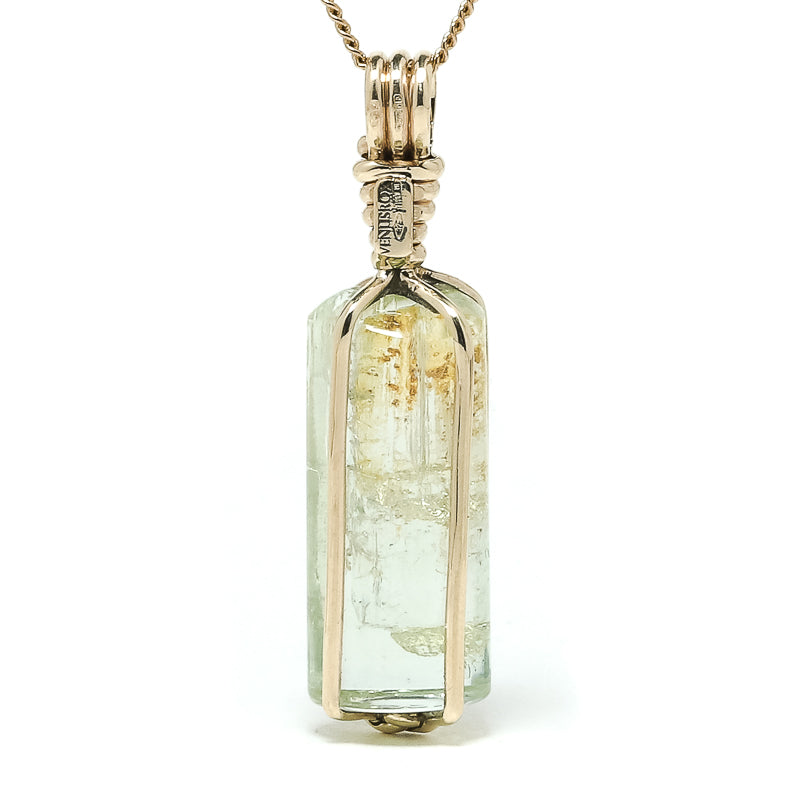 Aquamarine Polished Crystal Pendant from Russia | Venusrox