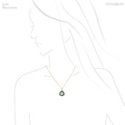 Green & Blue Tourmaline Polished Slice Pendant from Namibia | Venusrox