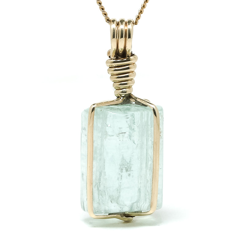 Aquamarine Polished Crystal Pendant from Russia | Venusrox